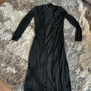 White House Black market gray Long Sleeve cardigan